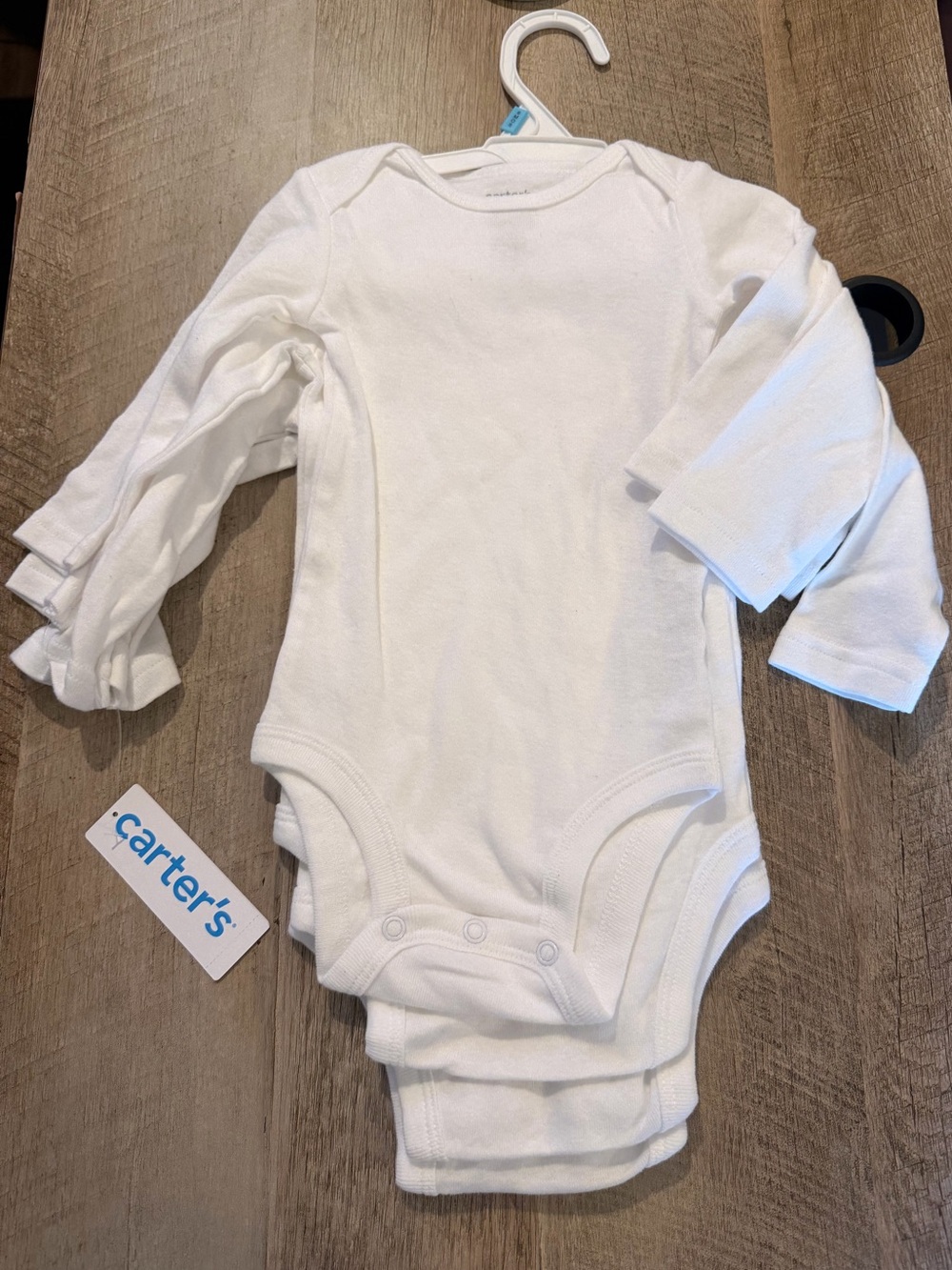 Carter's Kids - White Long-Sleeve Baby Bodysuits (4-Pack)